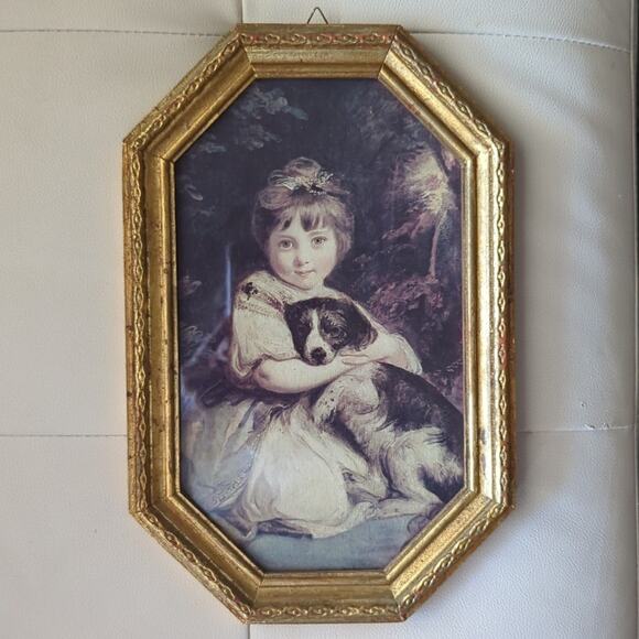 Other - Vintage Framed Print Miss Jane Bowles Artist Joshua Reynolds Italy 13.5" × 8.75"